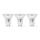 Komplet 3x LED sijalica GU10/4,5W/230V 2700K