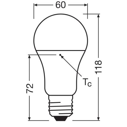 Komplet 3x LED sijalica od reciklirane plastike A100 E27/14W/230V 2700K - Osram