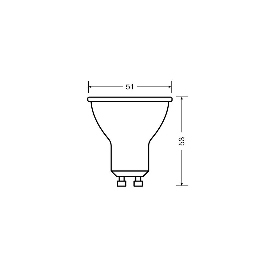 KOMPLET 3x LED sijalica PAR16 GU10/2,6W/230V 2700K - Osram
