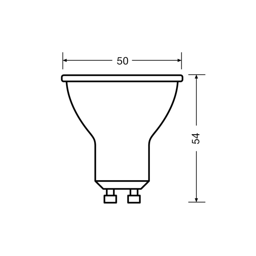 Komplet 3x LED sijalica PAR16 GU10/4,5W/230V 6500K 36° - Osram