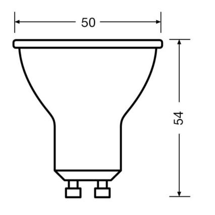 Komplet 3x LED sijalica PAR16 GU10/6,9W/230V 2700K 36° - Osram