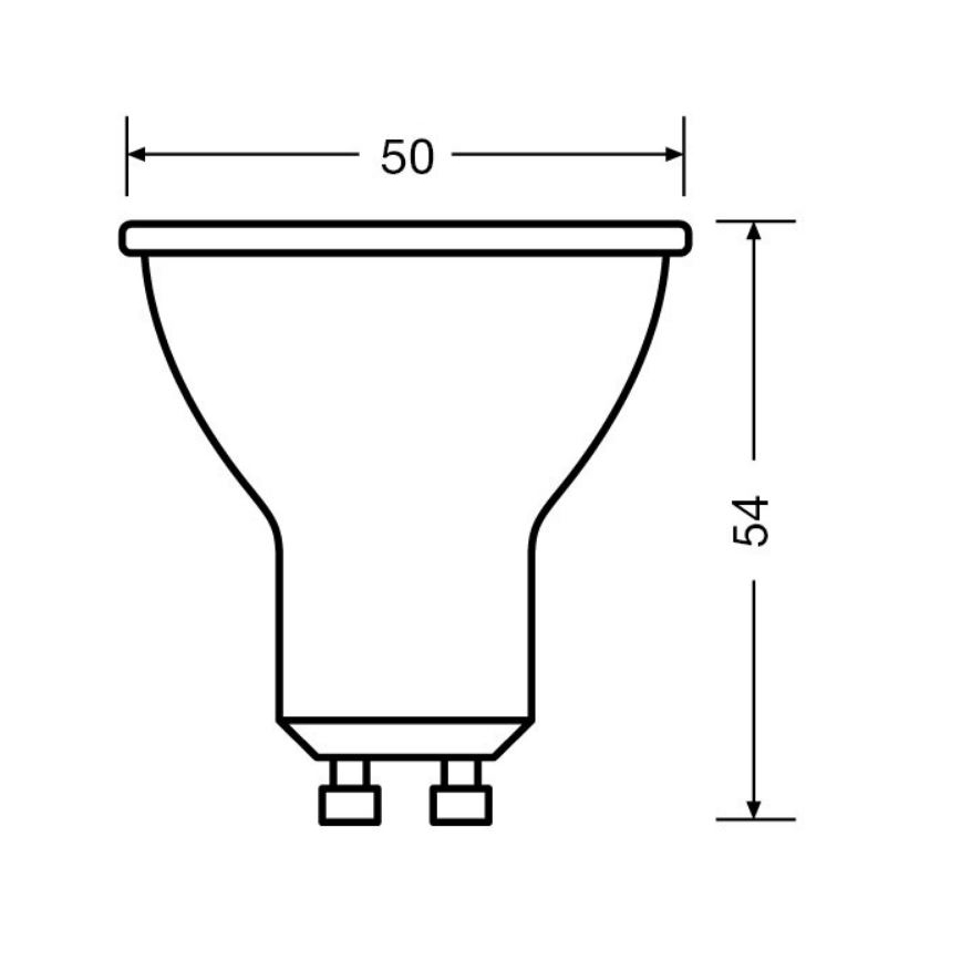 Komplet 3x LED sijalica PAR16 GU10/6,9W/230V 2700K 36° - Osram