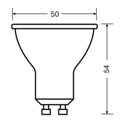 Komplet 3x LED sijalica PAR16 GU10/6,9W/230V 4000K - Osram