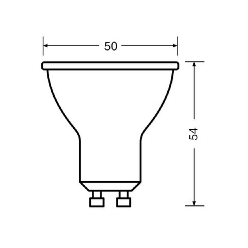 Komplet 3x LED sijalica PAR16 GU10/6,9W/230V 4000K - Osram