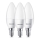 Komplet 3x LED sijalica Philips B35 E14/5,5W/230V 2700K