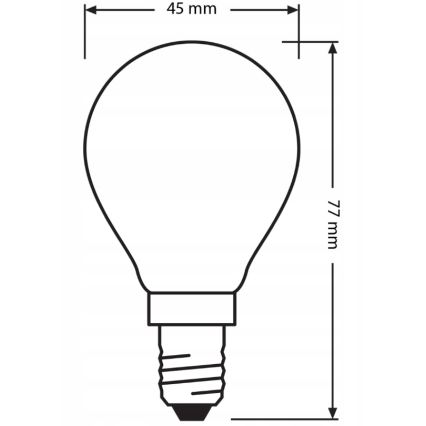Komplet 3x LED sijalice BASE CLASSIC FILAMENT E14/5,9W/230V 4000K - Osram