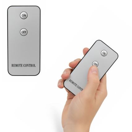 KOMPLET 3x LED sveća BRILLO LED/2xAA crna + daljinski upravljač