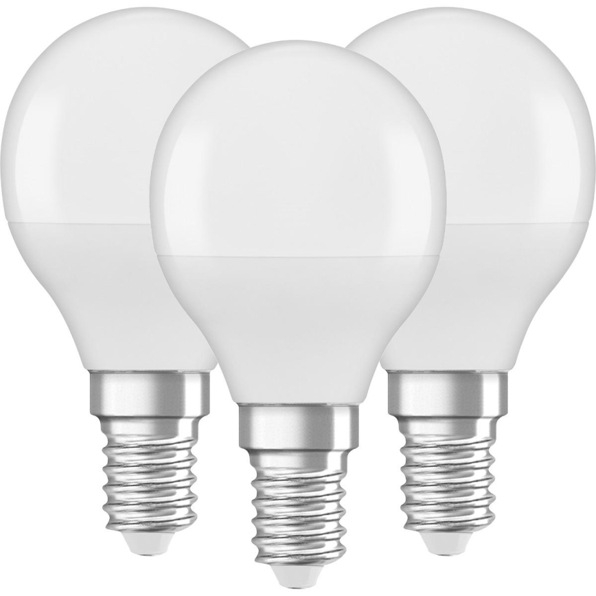 Komplet 3x LED žarulje P45 E14/4,9W/230V 3000K - Osram