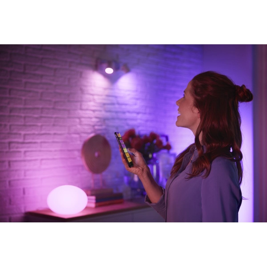 Komplet 3x prigušiva LED sijalica Philips Hue White And Color Ambiance Essential GU10/4,7W/230V 2200-6500K
