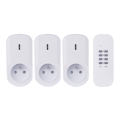 Komplet 3x utičnice sa daljinskim upravljanjem 230V + 1x CR2032