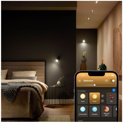 SET 4x LED prigušiva sijalica Philips Hue WHITE AMBIANCE GU5,3/MR16/5,1W/12V 2200-6500K