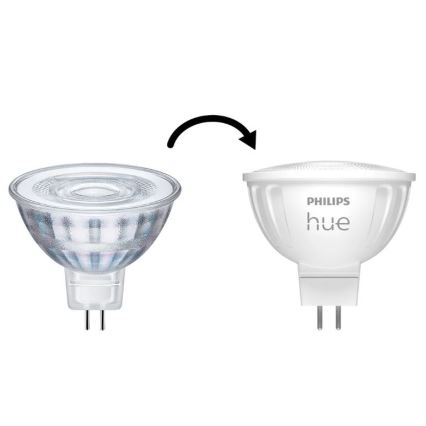 SET 4x LED prigušiva sijalica Philips Hue WHITE AMBIANCE GU5,3/MR16/5,1W/12V 2200-6500K