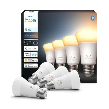 Komplet 4x LED prigušiva sijalica Philips Hue WHITE AMBIANCE E27/6W/230V 1000-20000K
