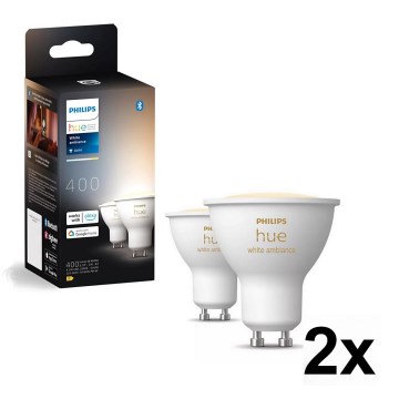 Komplet 4x LED prigušiva sijalica Philips Hue WHITE AMBIANCE GU10/4,2W/230V 2200-6500K