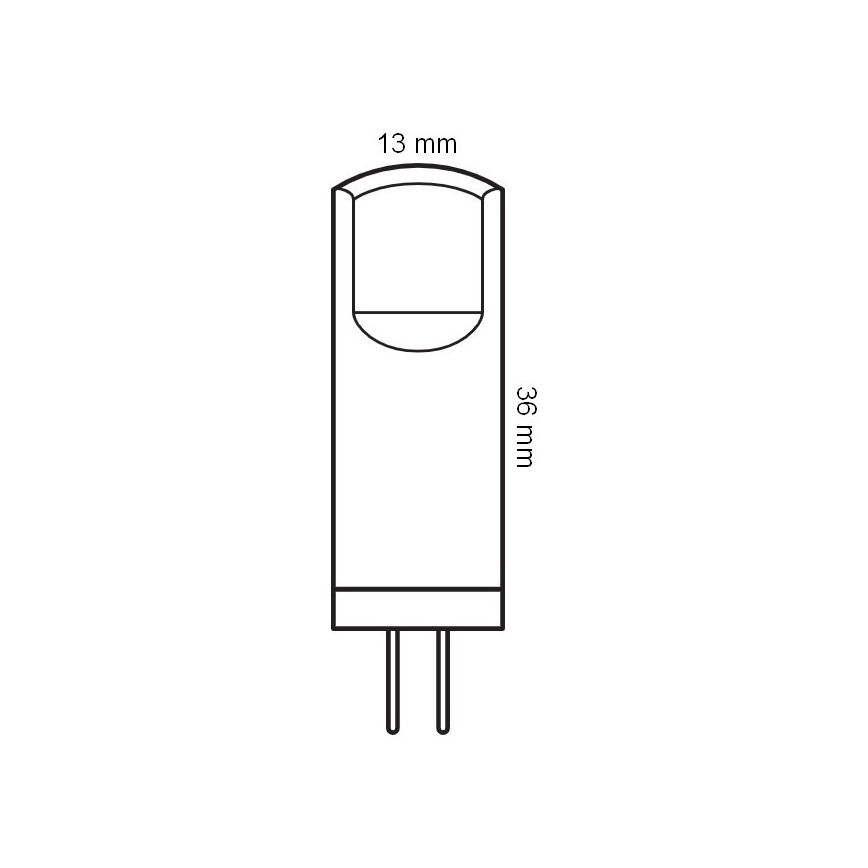 KOMPLET 5x LED sijalica PIN G4/1,8W/12V 2700K - Osram