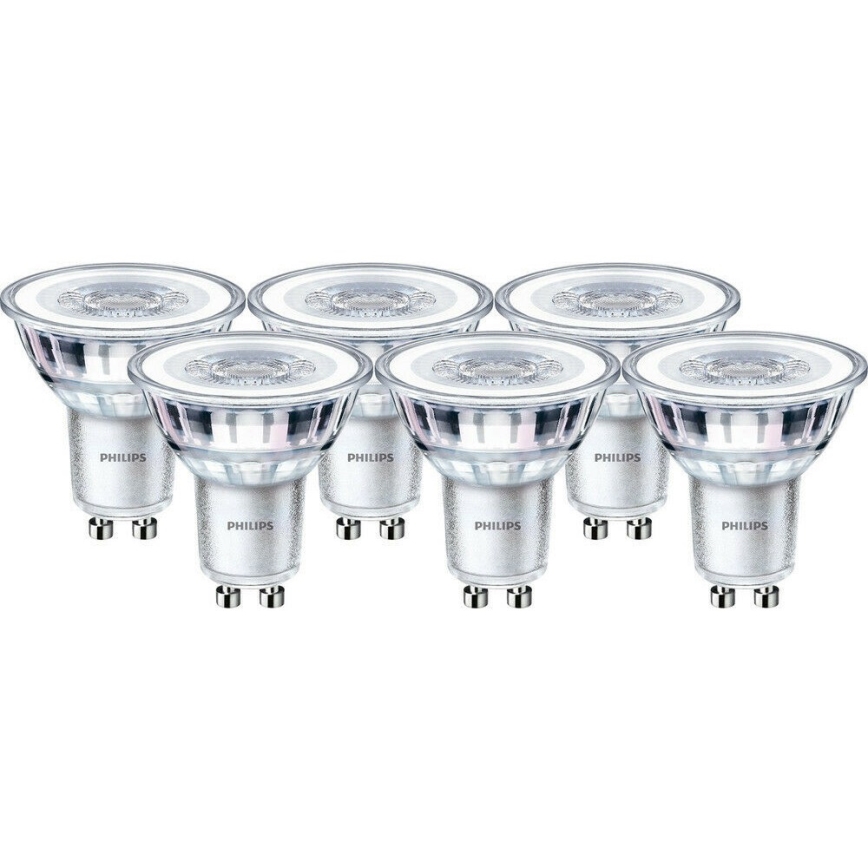 Komplet 6x LED sijalica Philips GU10/4,6W/230V 2700K