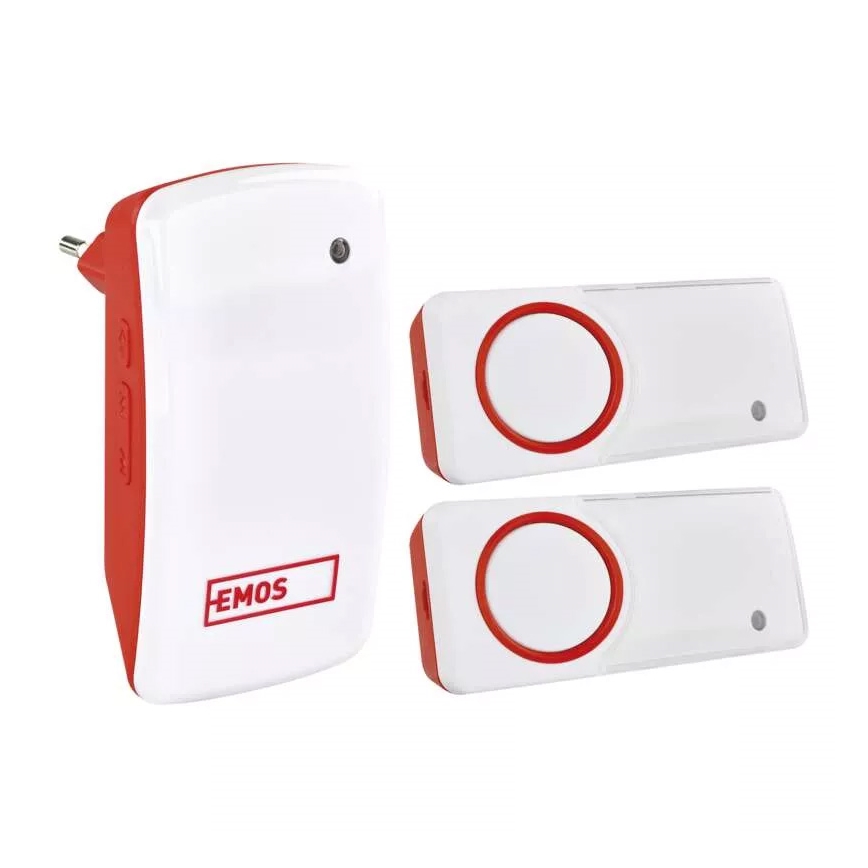 KOMPLET Bežični zvono za utičnicu + 2x dugme 230V IP44