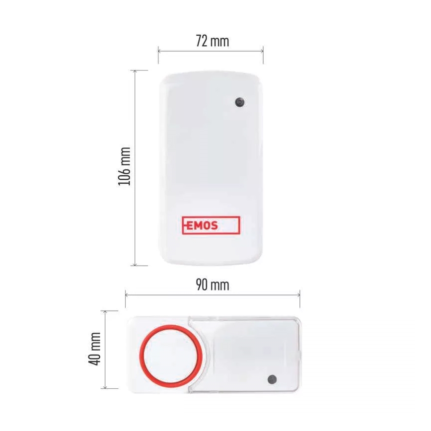 KOMPLET Bežični zvono za utičnicu + 2x dugme 230V IP44