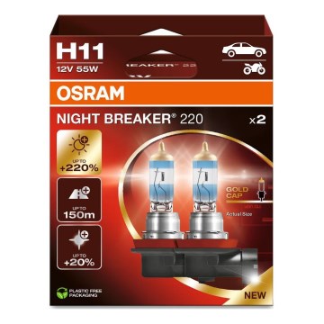 Komplet od 2 auto sijalice NIGHT BREAKER H11 PGJ19-2/55W/12V - Osram