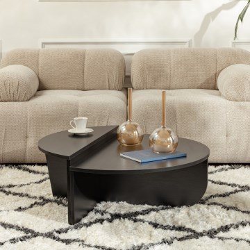 Komplet od 2 konferencijska stočića ORION, crne boje