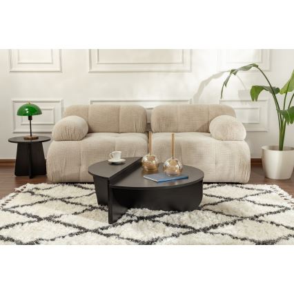 Komplet od 2 konferencijska stočića ORION, crne boje