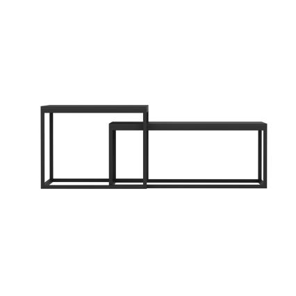 Komplet od 2 konferencijska stola LEKA, crne boje