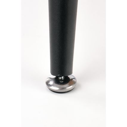 Komplet od 2 pomoćna stočića NICEA, prečnik 40/60 cm, zlatni hrast/crna