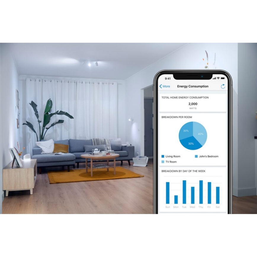 Komplet od 2 prigušiva LED RGBW sijalica C37 E14/4,9W/230V 2200-6500K Wi-Fi - WiZ