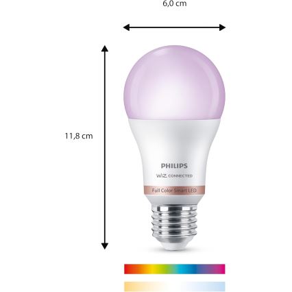 Komplet 2x LED RGB prigušiva sijalica Philips SMART A60 E27/12,5W/230V 2200-6500K