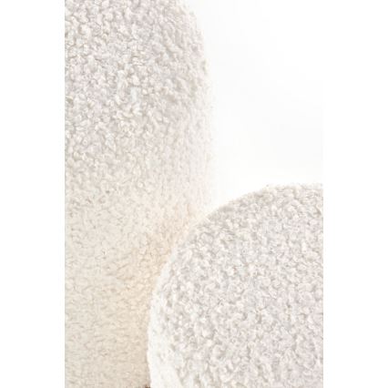 Komplet od 2 tabureta CANCUN, prečnik 31/38 cm, bela/smeđa