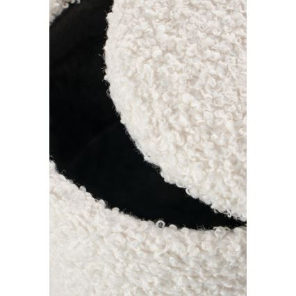 Komplet od 2 tabureta CANCUN, prečnik 31/38 cm, bela/smeđa