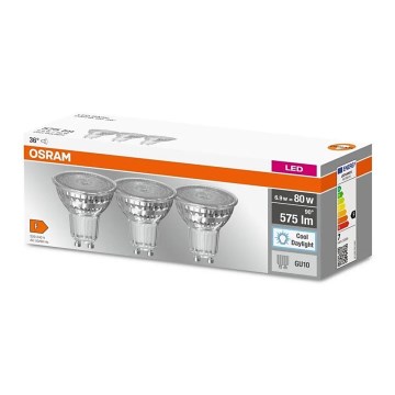 Komplet od 3 LED sijalice PAR16 GU10/6,9W/230V 6500K - Osram