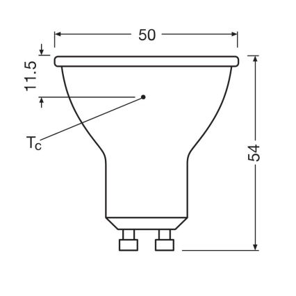 Komplet od 3 LED sijalice PAR16 GU10/6,9W/230V 6500K - Osram
