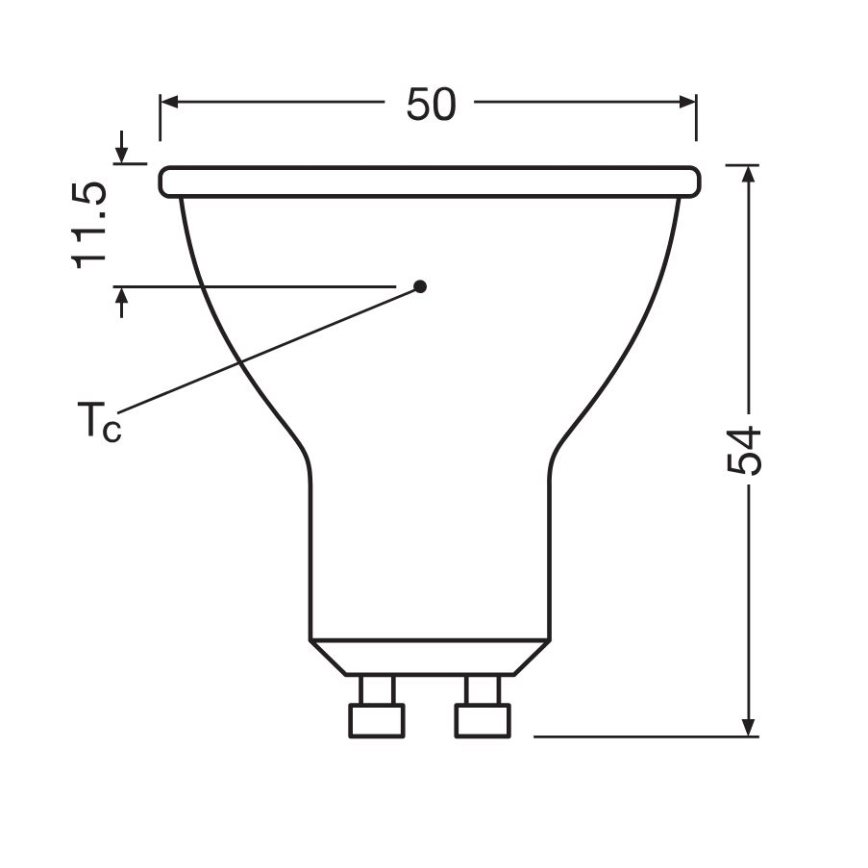 Komplet od 3 LED sijalice PAR16 GU10/6,9W/230V 6500K - Osram