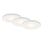 Komplet od 3 LED ugradna svetla za kupatilo LED/6W/230V 3000K IP44 bela
