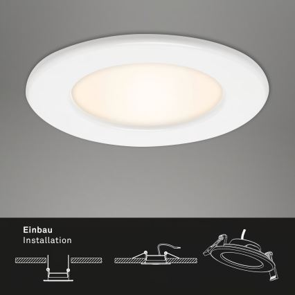 Komplet od 3 LED ugradna svetla za kupatilo LED/6W/230V 3000K IP44 bela
