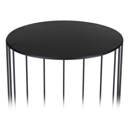 Komplet od 3 stalka za cveće LOFT — crne boje