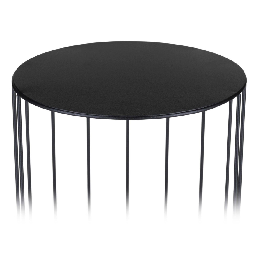 Komplet od 3 stalka za cveće LOFT — crne boje