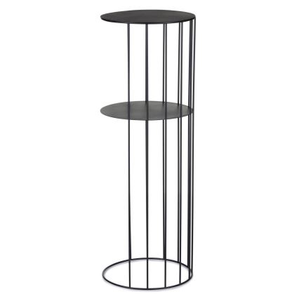 Komplet od 3 stalka za cveće LOFT — crne boje