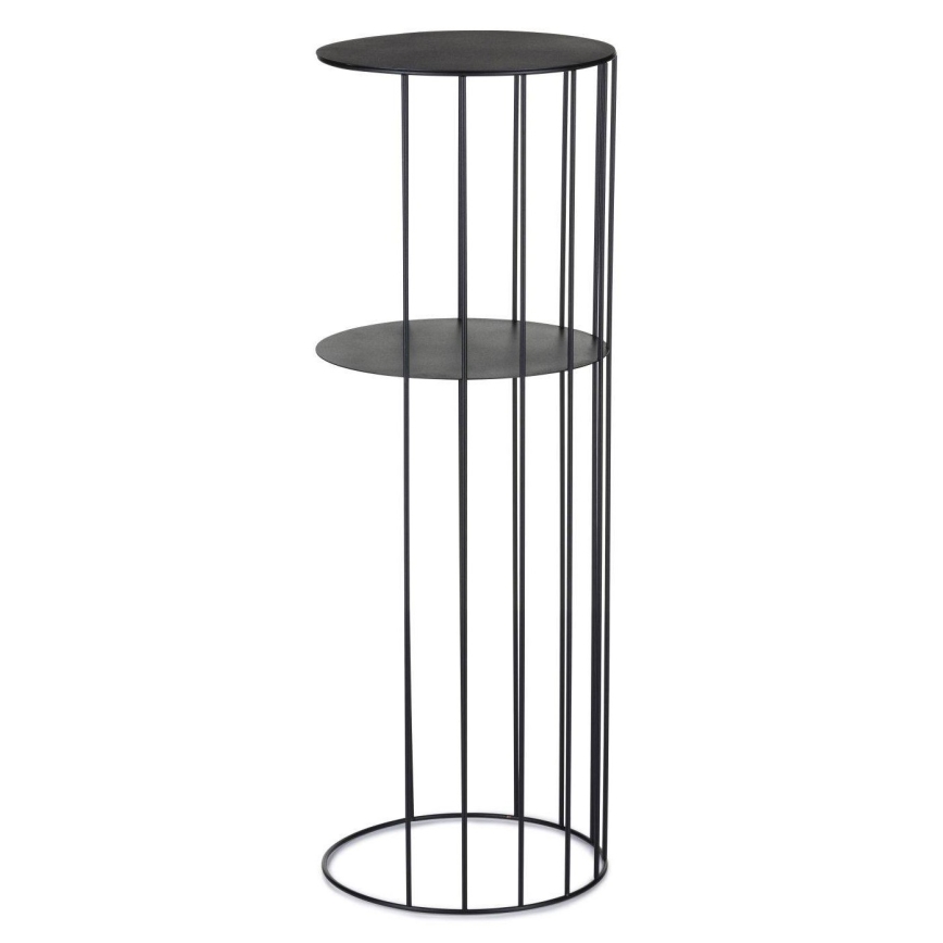 Komplet od 3 stalka za cveće LOFT — crne boje