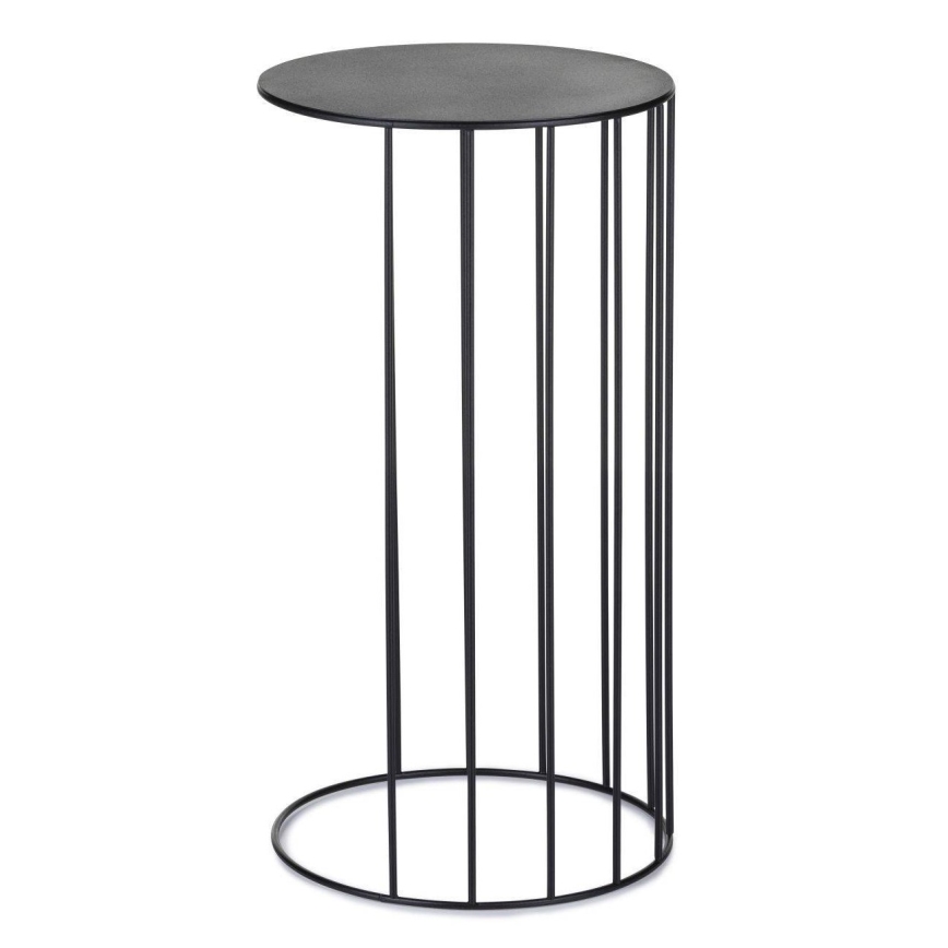 Komplet od 3 stalka za cveće LOFT — crne boje