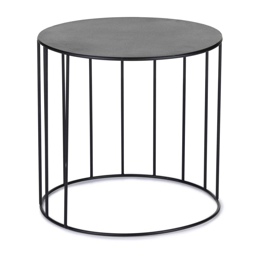 Komplet od 3 stalka za cveće LOFT — crne boje