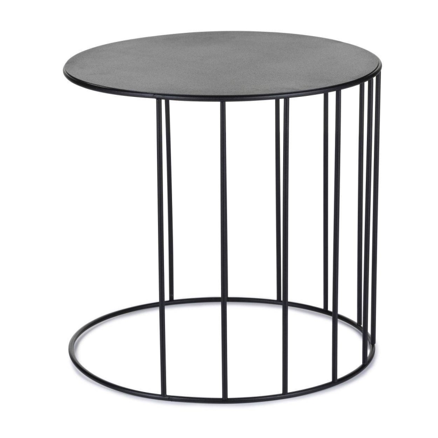 Komplet od 3 stalka za cveće LOFT — crne boje