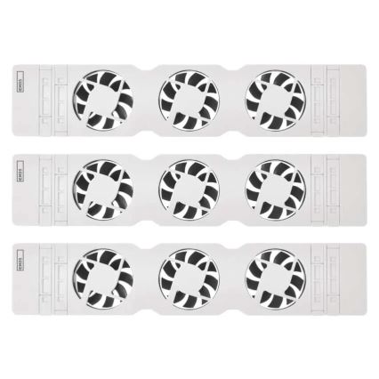 Komplet od 3 ventilatora za radijator 5/230V u beloj boji