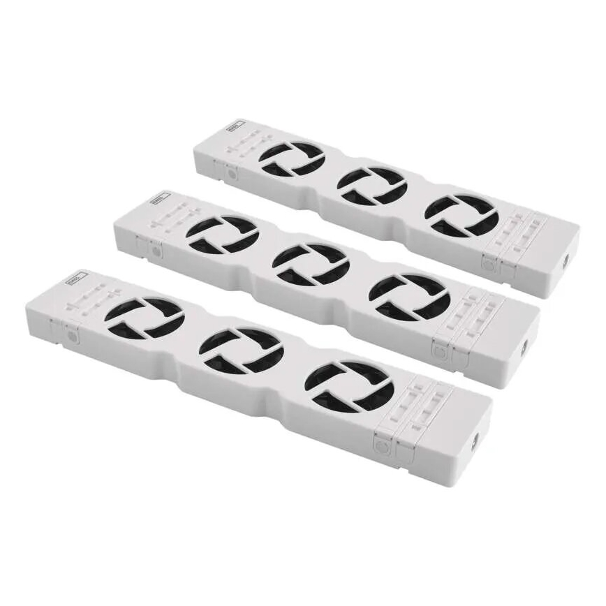 Komplet od 3 ventilatora za radijator 5/230V u beloj boji