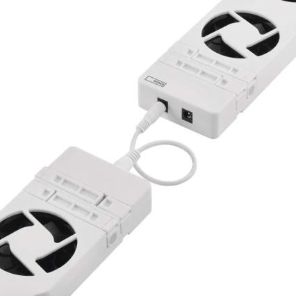 Komplet od 3 ventilatora za radijator 5/230V u beloj boji