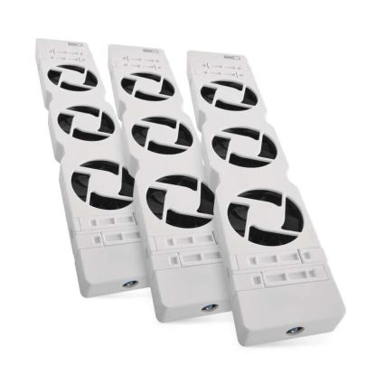 Komplet od 3 ventilatora za radijator 5/230V u beloj boji