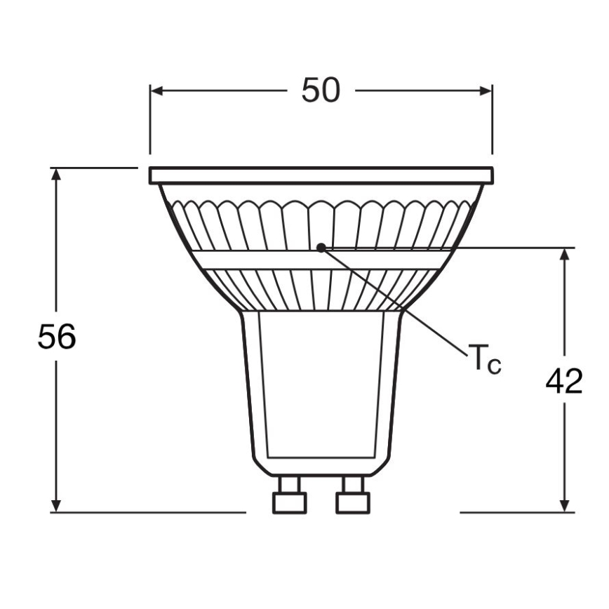 Komplet od 5 LED sijalica PAR16 GU10/4,3W/230V 2700K 120° - Osram