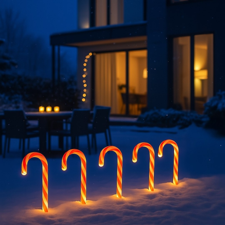 Komplet od 5 LED spoljašnjih božićnih dekoracija LED/2W/230V IP44 crvena