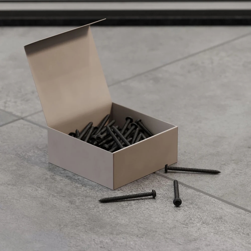 Komplet od 50 vijaka T25, 12 mm, lakiranih u crnoj boji